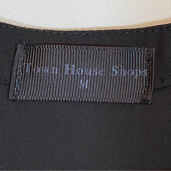 Town House Shops sheer black blouse dress, size Medium - Picture 8 of 10